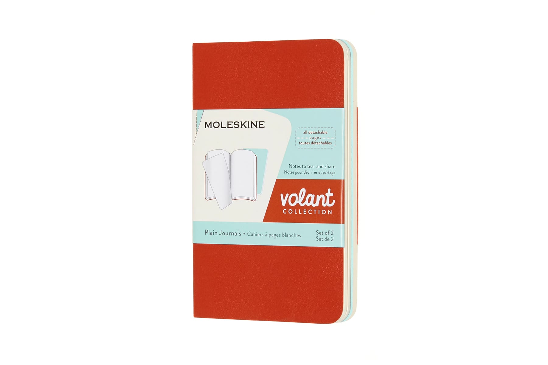 MOLESKINE-620497-8058647620497 MOLESKINE Notizheft 2x 10.5x6.5cm 620497 blanko, korall/marine, 56 S. – Hochwertig & günstig bei ShopDeca