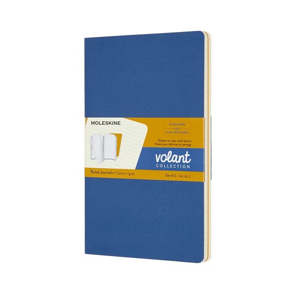MOLESKINE Notizheft 2x 21x13cm 620596 liniert,feilchen/bernst.,96S.