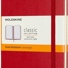 MOLESKINE Notizbuch Medium 18,2x11,8cm 626628 liniert, scharlachrot, 208 S.