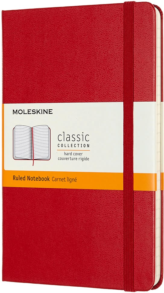 MOLESKINE-626628-8058647626628 MOLESKINE Notizbuch Medium 18,2x11,8cm 626628 liniert, scharlachrot, 208 S. – Hochwertig & günstig bei ShopDeca
