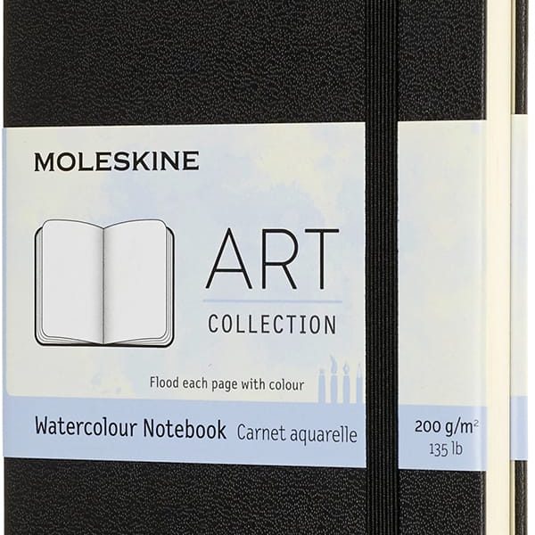 MOLESKINE Aquarell-Notizbuch HC P/A6 626741 schwarz, 60 Seiten