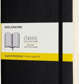 MOLESKINE Notizbuch SC L/A5 628059 kariert, schwarz, 400 Seiten