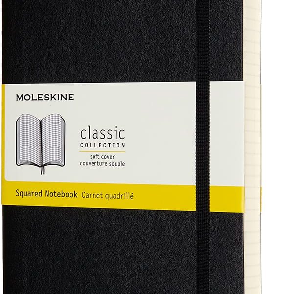 MOLESKINE Notizbuch SC L/A5 628059 kariert, schwarz, 400 Seiten