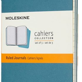 MOLESKINE Notizbuch Karton 3x P/A6 629582 liniert, lebhaftes blau,64 S.