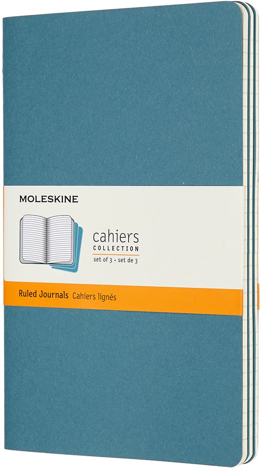 MOLESKINE-629599-8058647629599 MOLESKINE Notizbuch Karton 3x L/A5 629599 liniert, lebhaftes blau,80 S. – Hochwertig & günstig bei ShopDeca