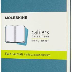 MOLESKINE Notizbuch Karton 3x P/A6 629612 blanko, lebhaftes blau,64 S.