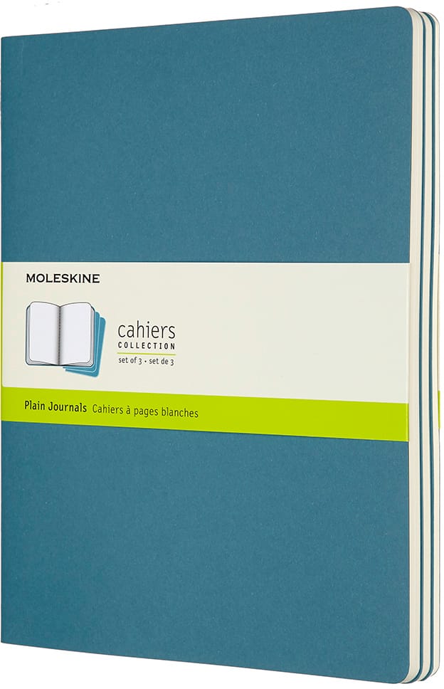 MOLESKINE-629636-8058647629636 MOLESKINE Notizheft XL 3x 25x19cm 629636 blanko,lebhaftes blau,120 S. – Hochwertig & günstig bei ShopDeca