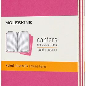MOLESKINE Notizbuch Karton 3x P/A6 629643 liniert,kinetisches pink,64S.