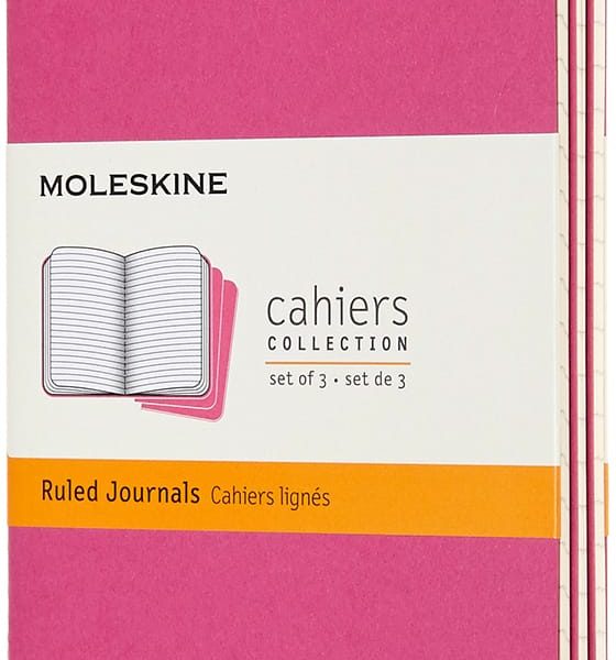 MOLESKINE Notizbuch Karton 3x P/A6 629643 liniert,kinetisches pink,64S.