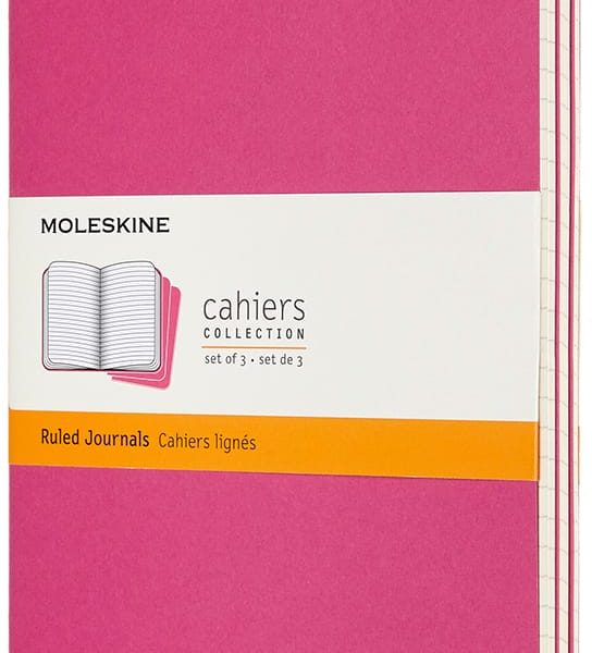 MOLESKINE Notizbuch Karton 3x L/A5 629650 liniert,kinetisches pink,80S.