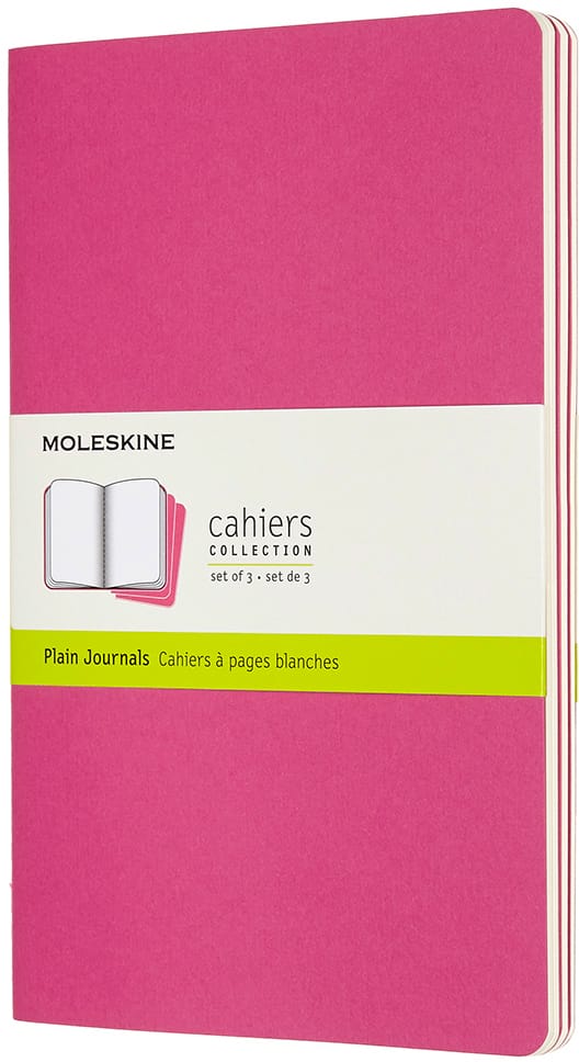 MOLESKINE-629681-8058647629681 MOLESKINE Notizbuch Karton 3x L/A5 629681 blanko, kinetisches pink,80S. – Hochwertig & günstig bei ShopDeca