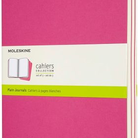 MOLESKINE Notizheft XL 3x 25x19cm 629698 blanko,kinetischespink,120 S.