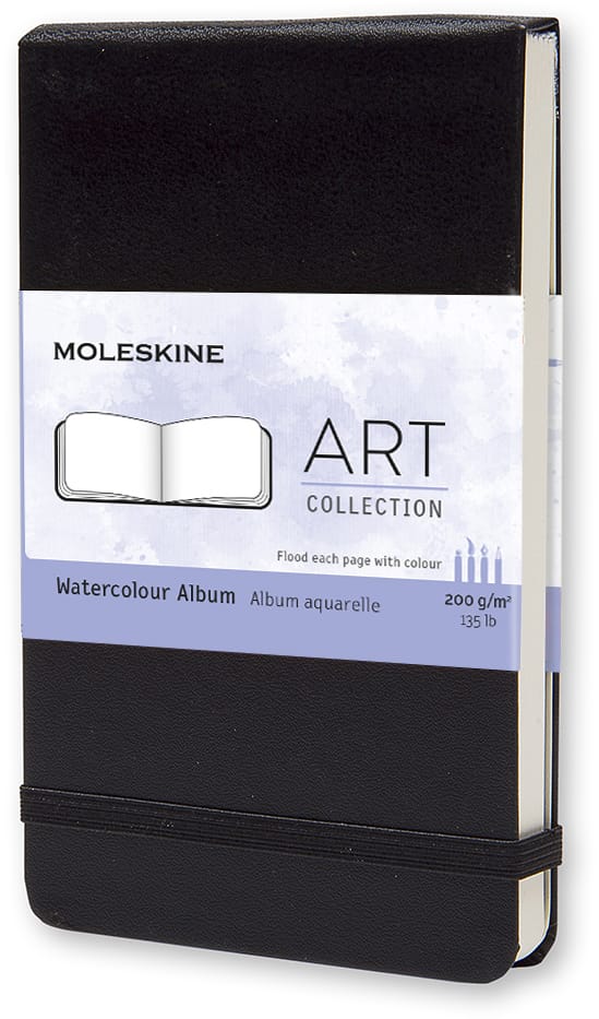 MOLESKINE-705601-9788883705601 MOLESKINE Aquarell-Skizzenbuch A6 705601 blanko schwarz – Hochwertig & günstig bei ShopDeca