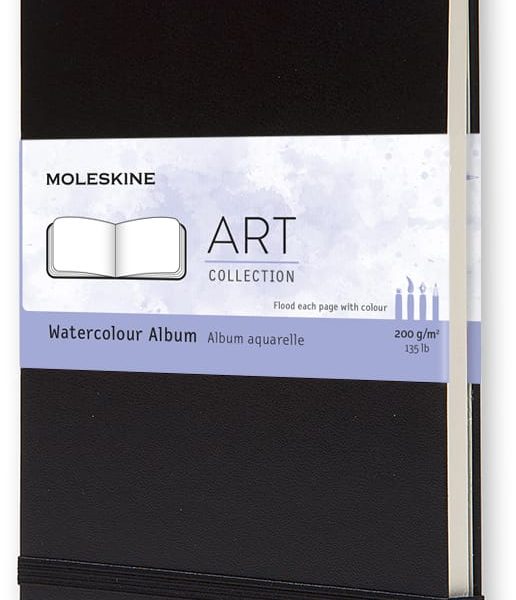 MOLESKINE Aquarell-Skizzenbuch A5 705625 blanko schwarz