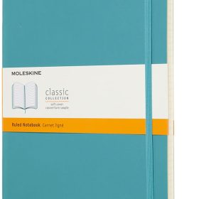MOLESKINE Notizbuch XL 715543 liniert, SC, Riff Blau