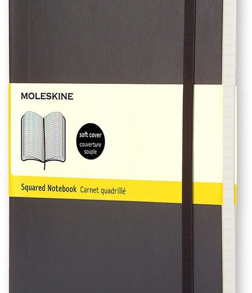 MOLESKINE Notizbuch Soft A5 718-6 kariert schwarz