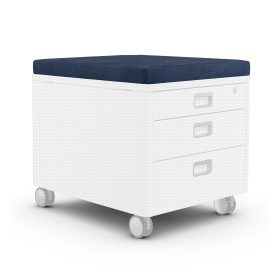 MOLL Sitzkissen 43x54x5cm 1002636-509 blau, zu Rollcontainer