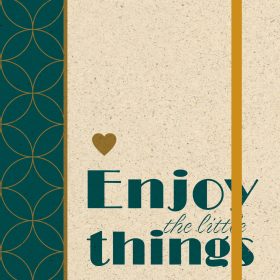 NATUR VERLAG Notizbuch Hardcover 13x21cm 10904N Enjoy, blanko