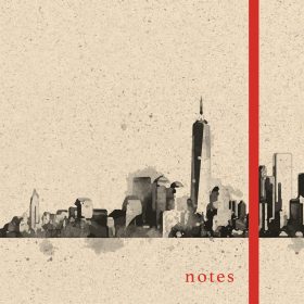 NATUR VERLAG Notizbuch Hardcover 13x21cm 10910N Skyline, blanko