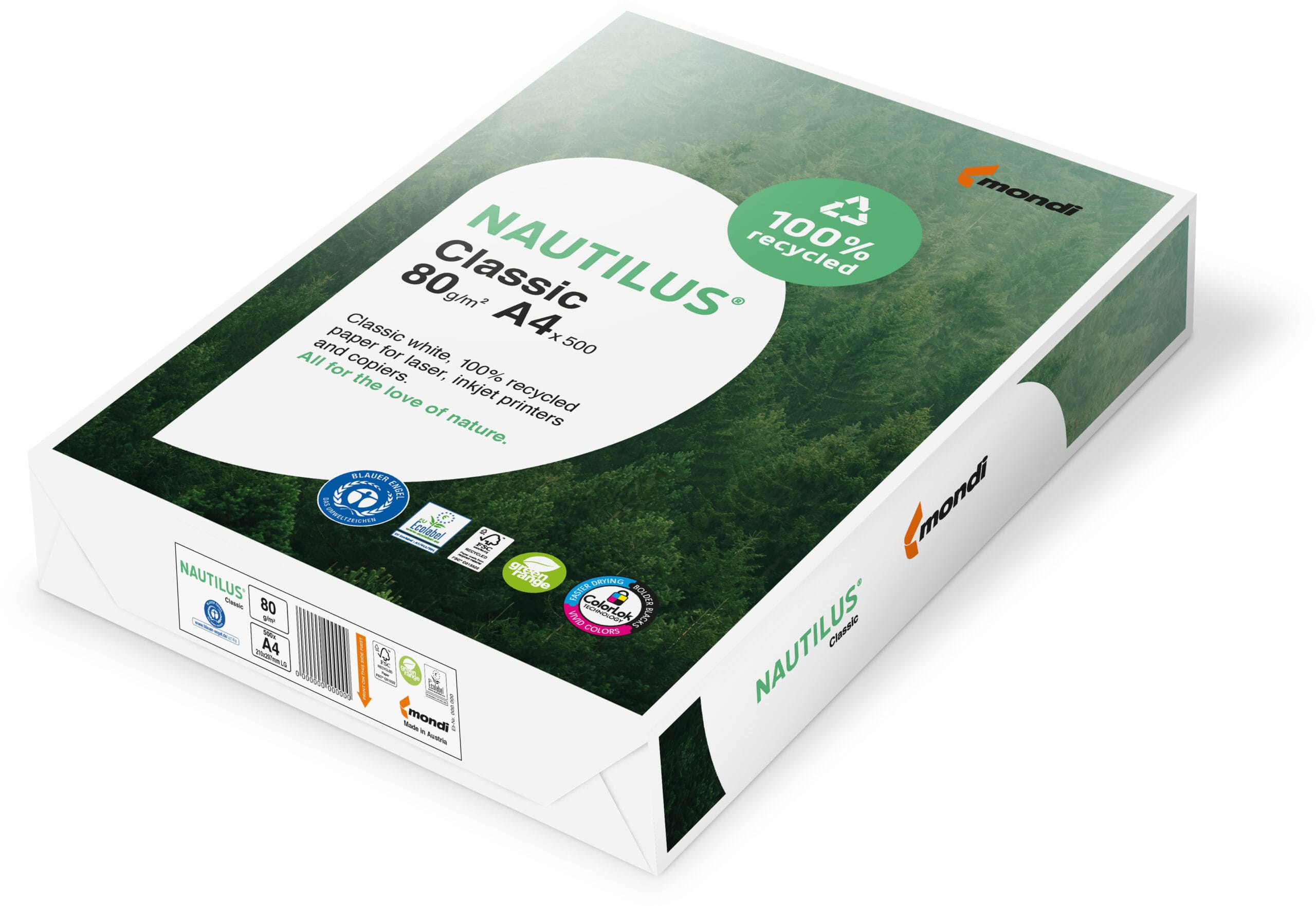 NAUTILUS-88032442-9003974433219 NAUTILUS CLASSIC Kopierpapier A4 88032442 80g, recycling 500 Blatt – Hochwertig & günstig bei ShopDeca