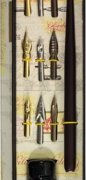 NEUTRAL Kalligraphie Pen 11382234 9 Spitzen, Depot, Tinte