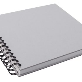 NEUTRAL Spiral-Skizzenbuch 21x21cm 150312 130g, grau 110 Seiten