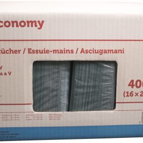 NEUTRAL Falthandtuch 1lg. 24x24cm 992932.60 blau, V-Falz 16x250 Blatt