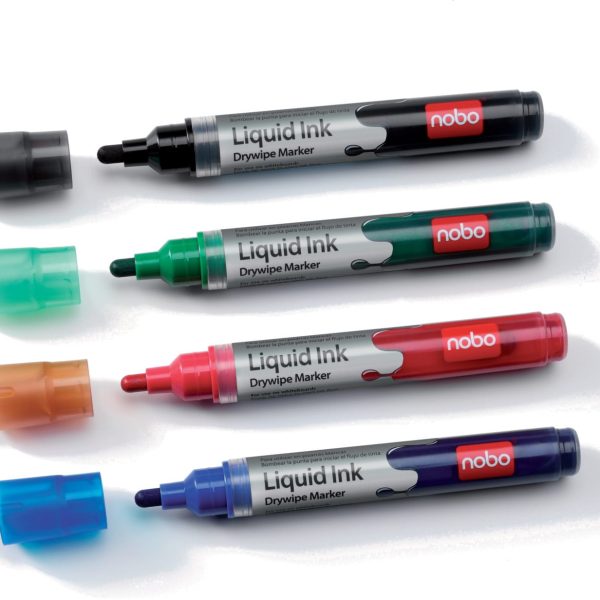 NOBO Liquid Ink Marker Blister 1901077 6 Farben