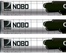 NOBO Kreidemarker 34438398 weiss 3er Set