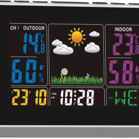 NORDIC Q Weather Station Wireless RS8738LE5B color display outdoor sensor