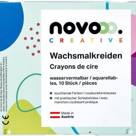NOVOOO Wachsmalkreide 93360-0005 10 Farben