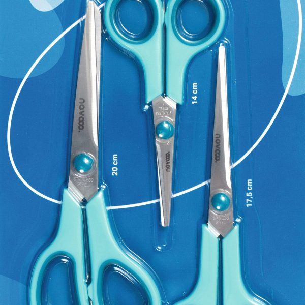 NOVOOO Scheren-Set Universal E-190039 MTH 3-teilig, 14/17,5/20 cm