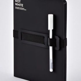 NUUNA Notizbuch Not White A5 54532 Black,blanko,176 S.