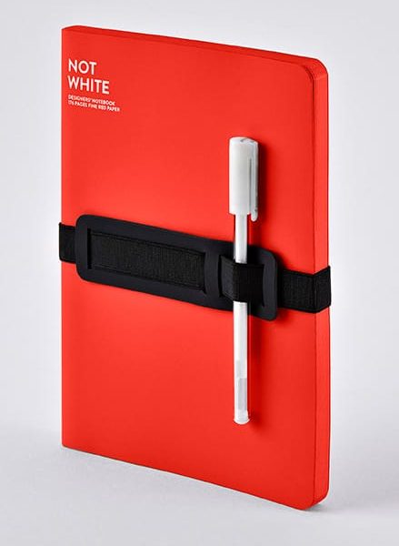 NUUNA Notizbuch Not White A5 55218 Red,blanko,176 S.