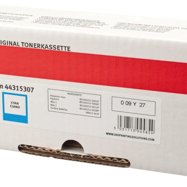 OKI Toner cyan 44315307 C610 6000 Seiten