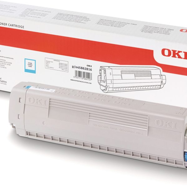 OKI Toner cyan 45862816 MC873 10'000 Seiten