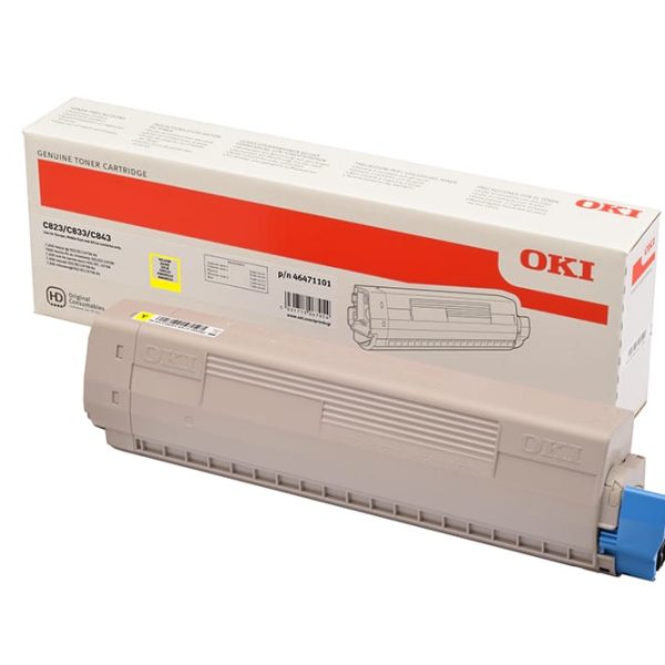 OKI Toner yellow 46471101 C823/C833/C843 7000 Seiten