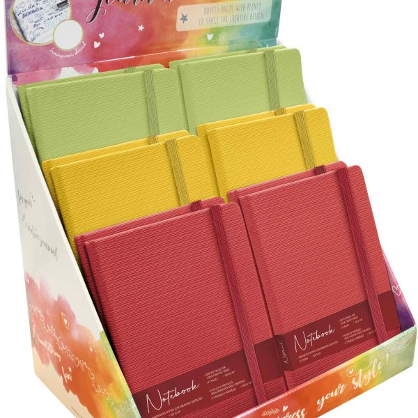 ONLINE Thekendisplay Notizbuch A5 08382/12 Indian Summer Umschlag aus PE