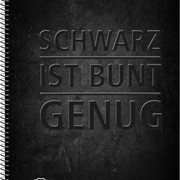 ONLINE Collegeblock Schwarz A4 10122/9 kariert, 90g 80 Blatt