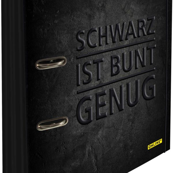 ONLINE Ordner Schwarz 7cm 10123/6 mit Gummiband