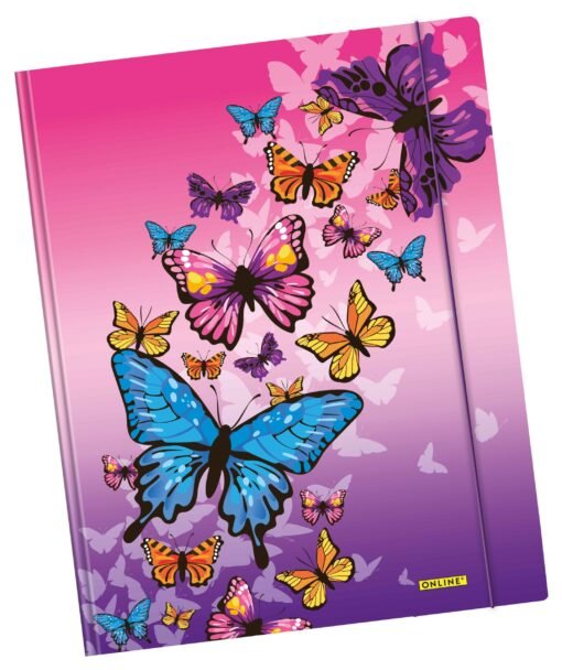 ONLINE Gummizugmappe A4 10149/6 Butterfly