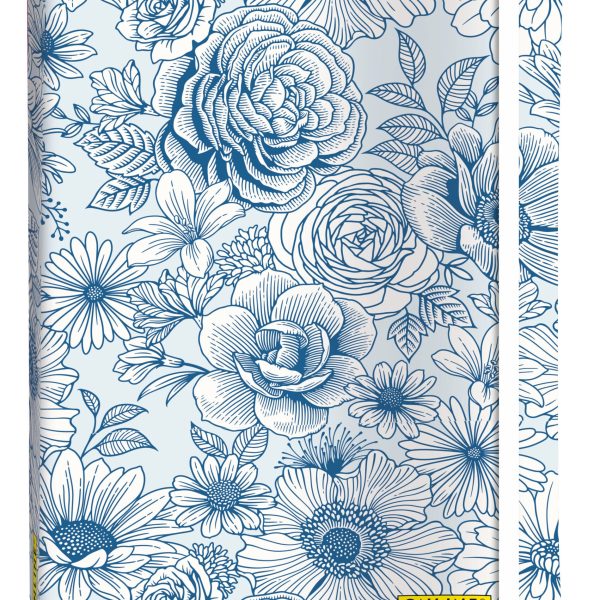 ONLINE Bullet Journal Blue Flowers A5 18022 120g, 72 Blatt dotted