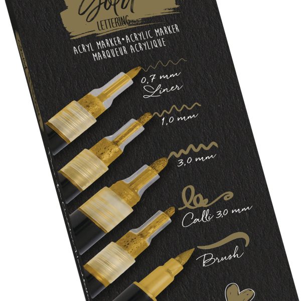 ONLINE Gold Lettering Set 18517 5-teilig