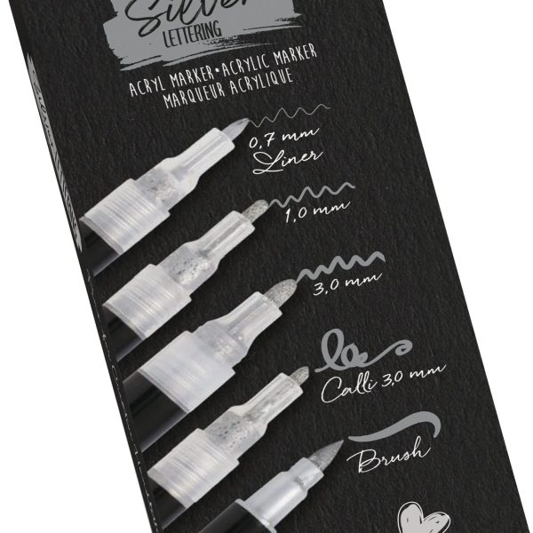 ONLINE Silver Lettering Set 18518 5-teilig