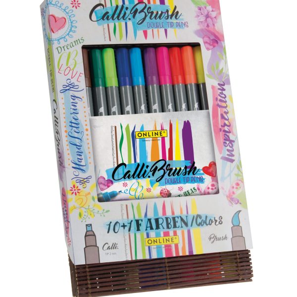 ONLINE Callibrush Pen Double Tip 2mm 19045 ass. 11er Etui