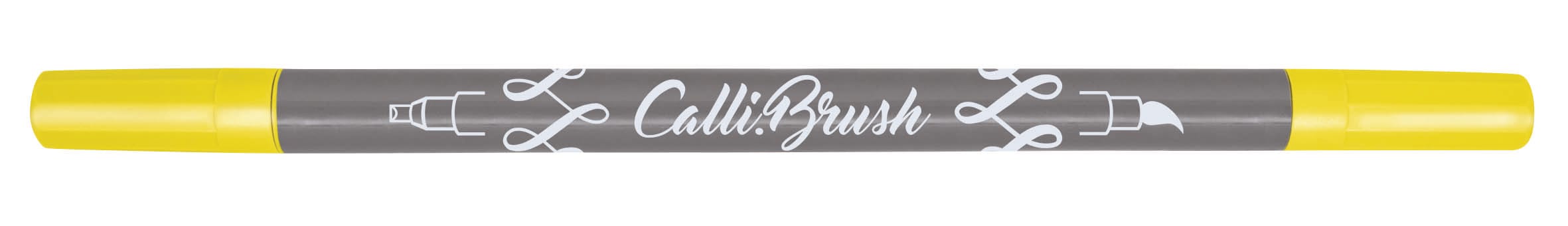 ONLINE-19053-6-4014421190536 ONLINE Callibrush Pen Double Tip 2mm 19053/6 Fluo Yellow – Hochwertig & günstig bei ShopDeca