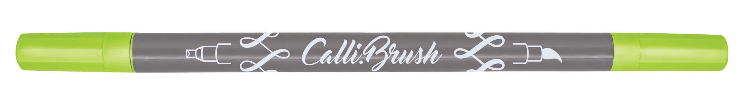 ONLINE-19057-6-4014421190574 ONLINE Callibrush Pen Double Tip 2mm 19057/6 Fluo Green – Hochwertig & günstig bei ShopDeca