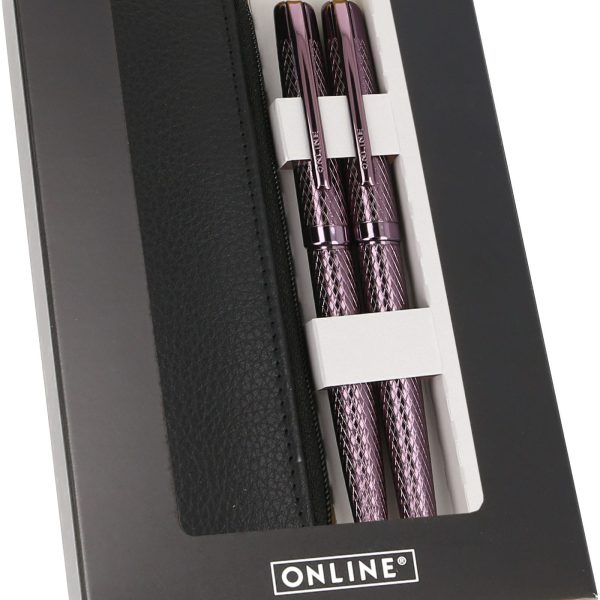 ONLINE Geschenkset Eleganza 34750 Diamond Wine, Lederetui