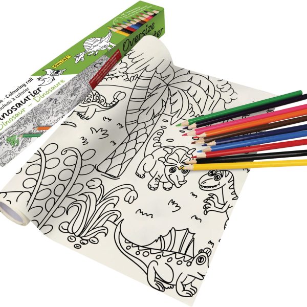 ONLINE Malrolle Dinosaurier 61044/6 inkl. 10 Farbstifte