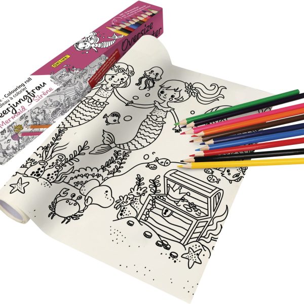 ONLINE Malrolle Meerjungfrau 61045/6 inkl. 10 Farbstifte